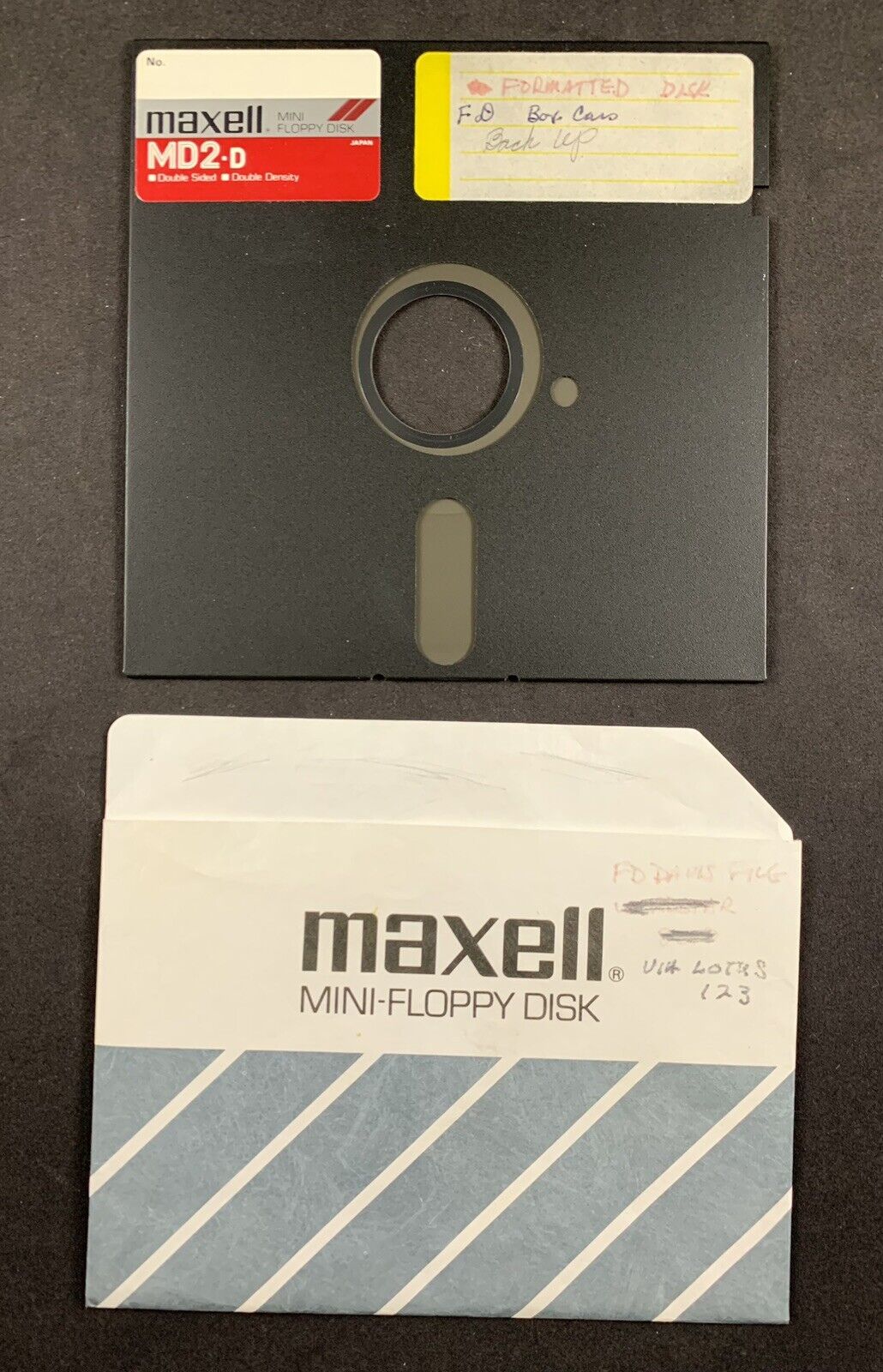 Vintage Maxell MD2-D 5.25\