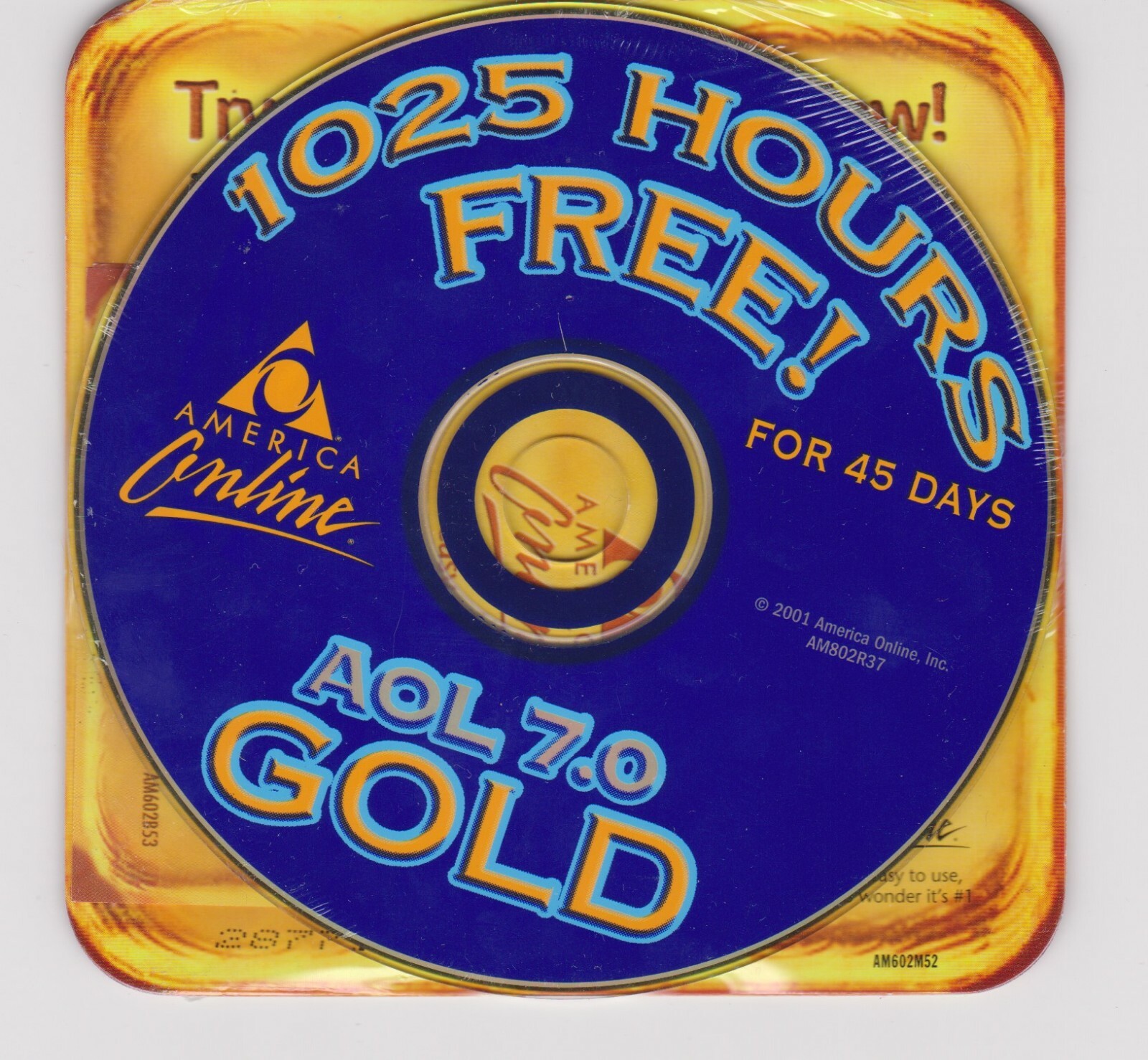 AOL 7.0 Gold never opened sharp shape