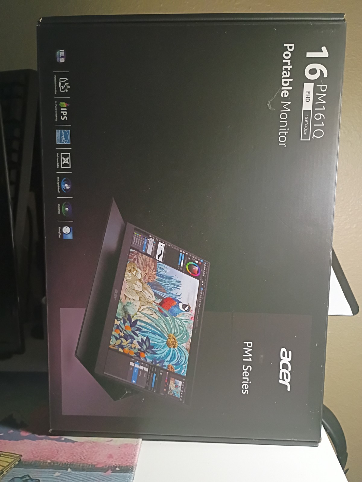 Acer PM161Q 15.6" IPS FHD Portable Monitor 1920x1080 PM1 Series USB-C HDMI