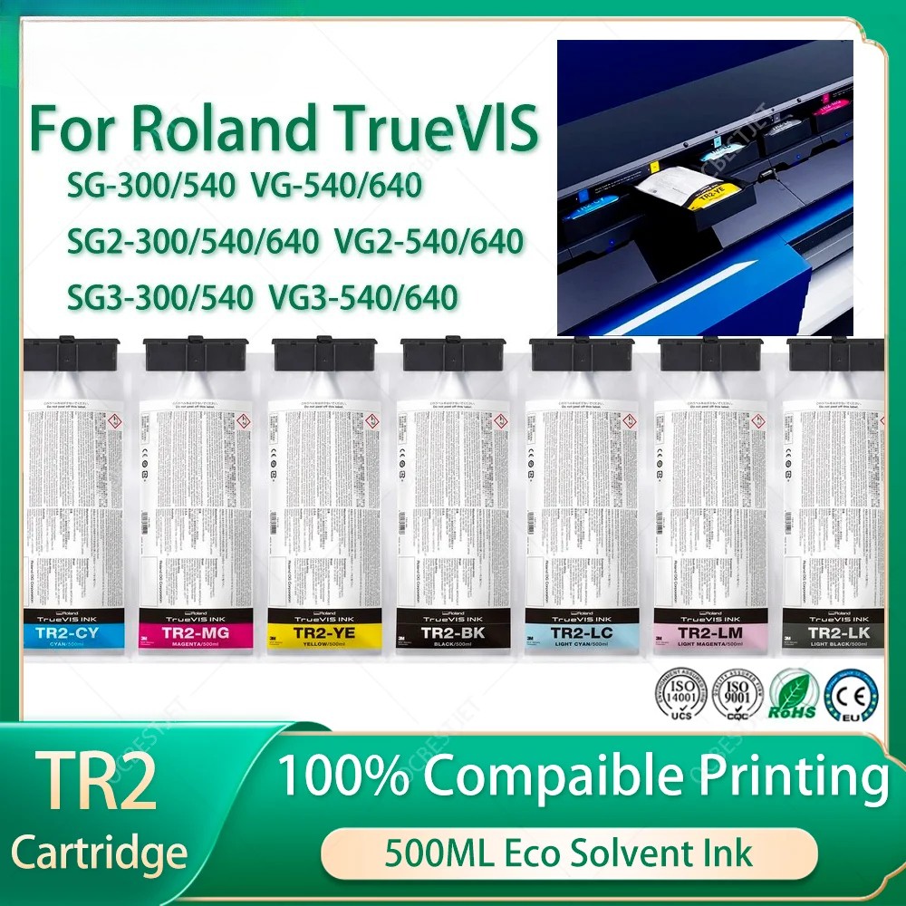 TR2 Ink Cartridges 500ml For Roland SG-300 SG2-300 640 SG3-300 540 VG-540 640 