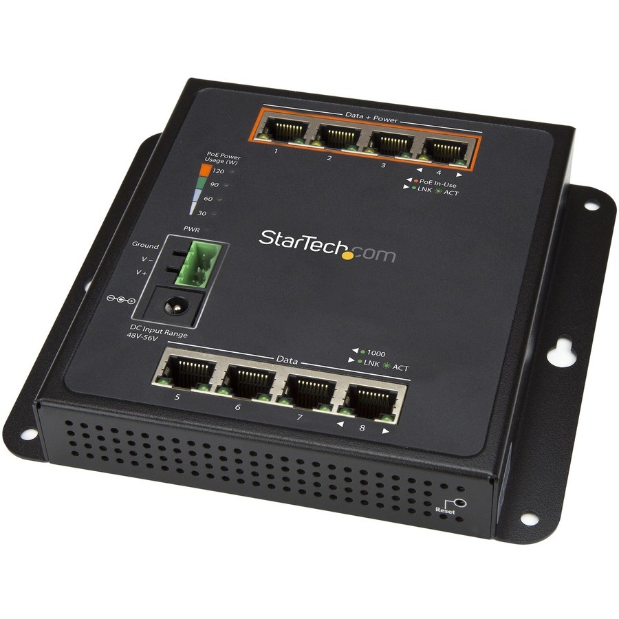 StarTech 8-Port (4 PoE+) Gigabit Ethernet Managed Switch