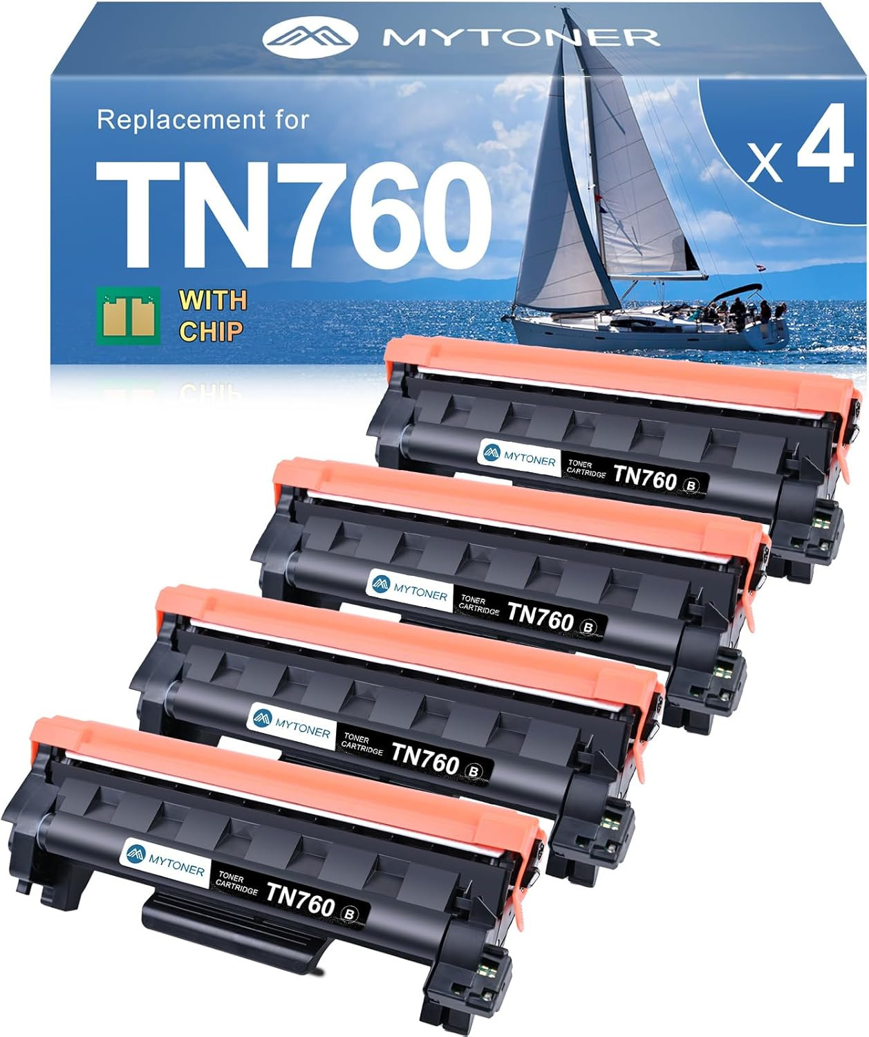 MYTONER Compatible Toner Cartridge Replacement for Brother TN760 TN-760 TN730/76