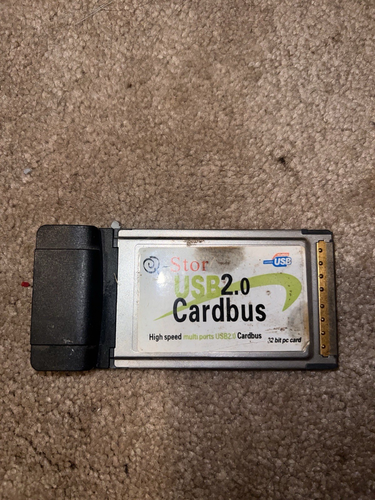Q-Stor QU2NCB USB 2.0 PCMCIA CardBus 32-Bit Laptop Adapter