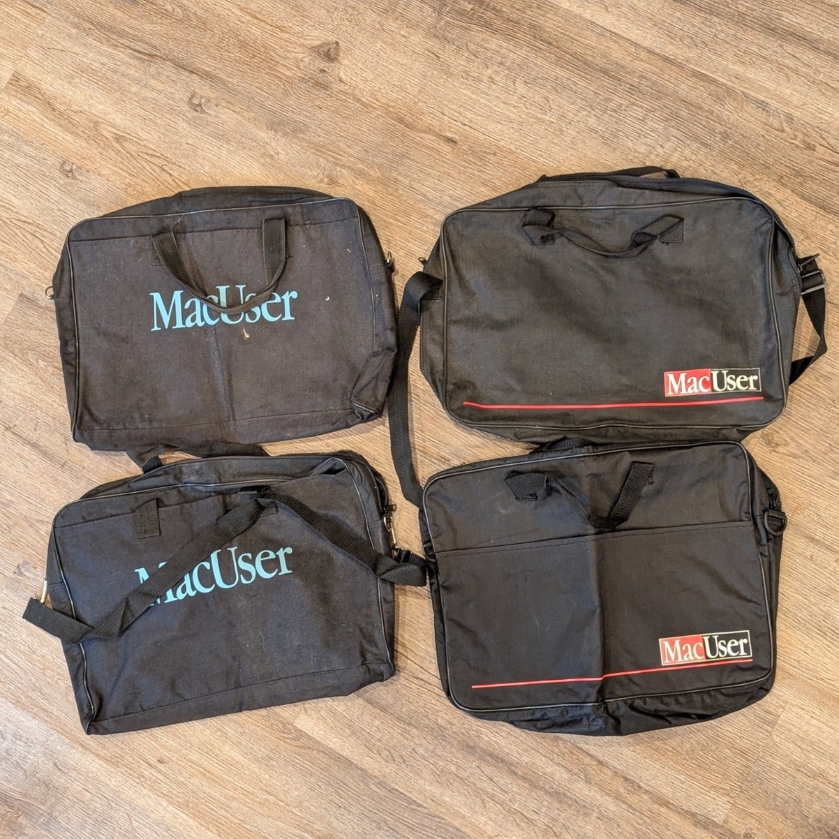 Lot 4 MacUser Laptop Shoulder Carrying Bags Case Apple Vintage Collectors Item