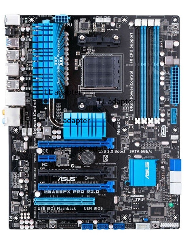 For ASUS M5A99FX PRO R2.0 motherboard AMD990FX AM3+ 4*DDR3 32G ATX Tested ok