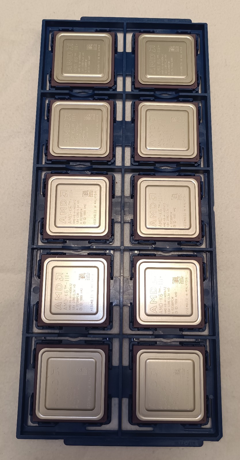 10 pcs pack AMD Athlon K6-3+ 400 MHz works at 550 MHz 2.2 V