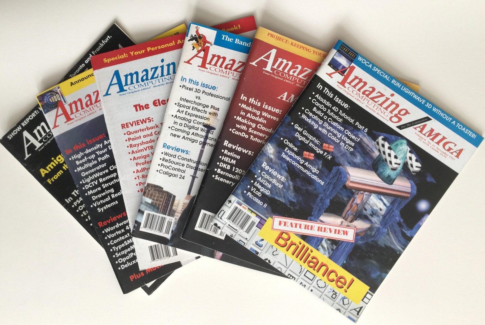 Amazing Computing Magazine Amiga Volume 8  6 issues