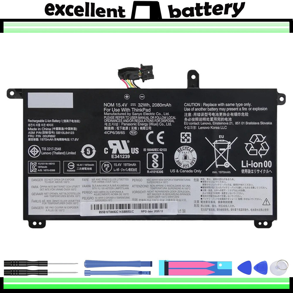 NEW For Lenovo ThinkPad T570 T580 P51S P52S SB10L84122 00UR891 01AV493 Battery