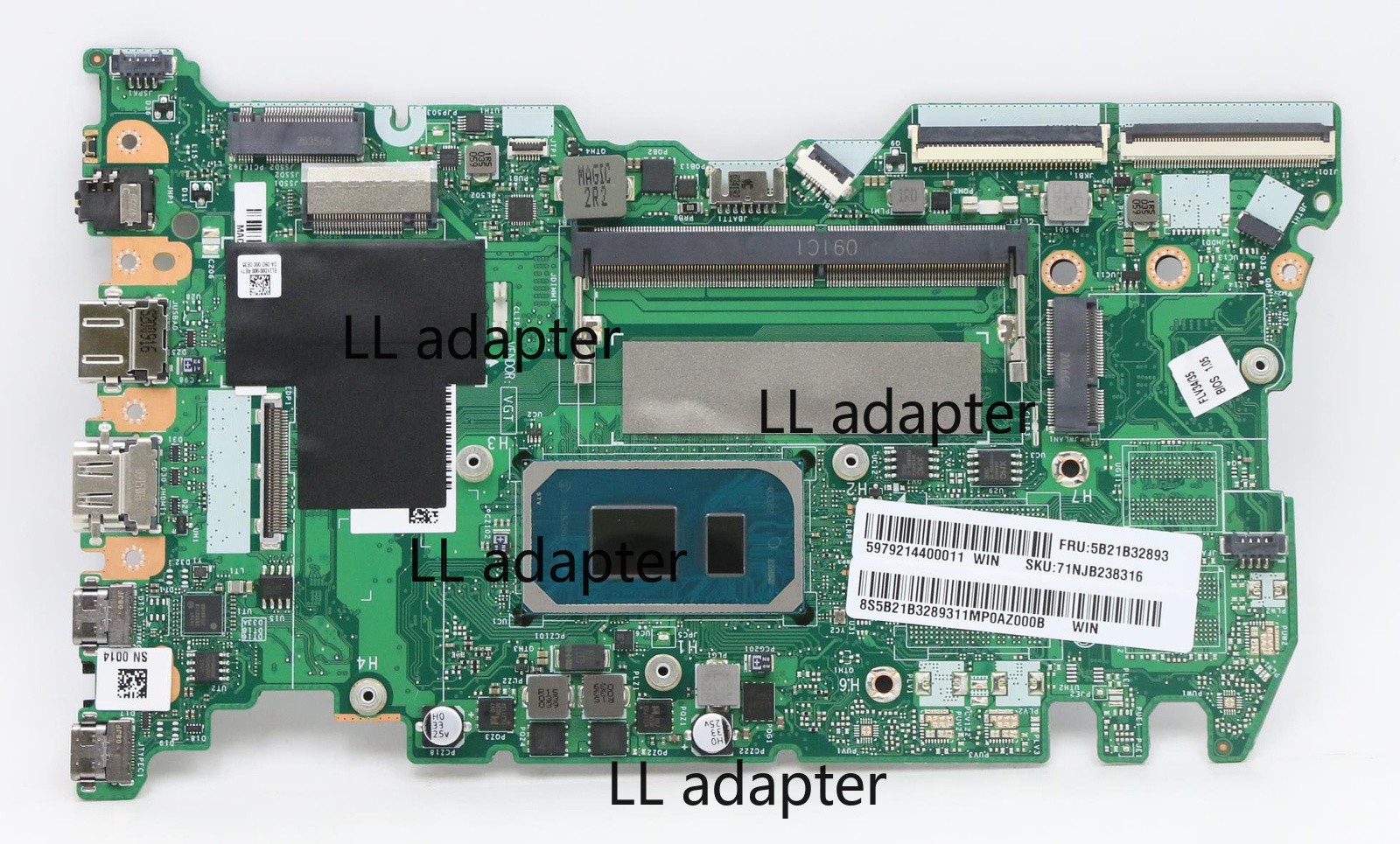 5B21B32893 For Lenovo ThinkBook 15 G2 ITL Motherboard CPU I5-1135G7 UMA 8G