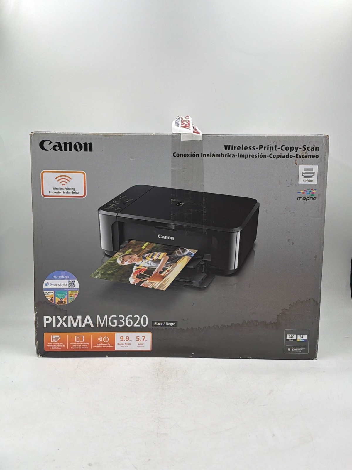 Canon PIXMA MG3620 Wireless All-In-One Inkjet Color Printer - Brand New