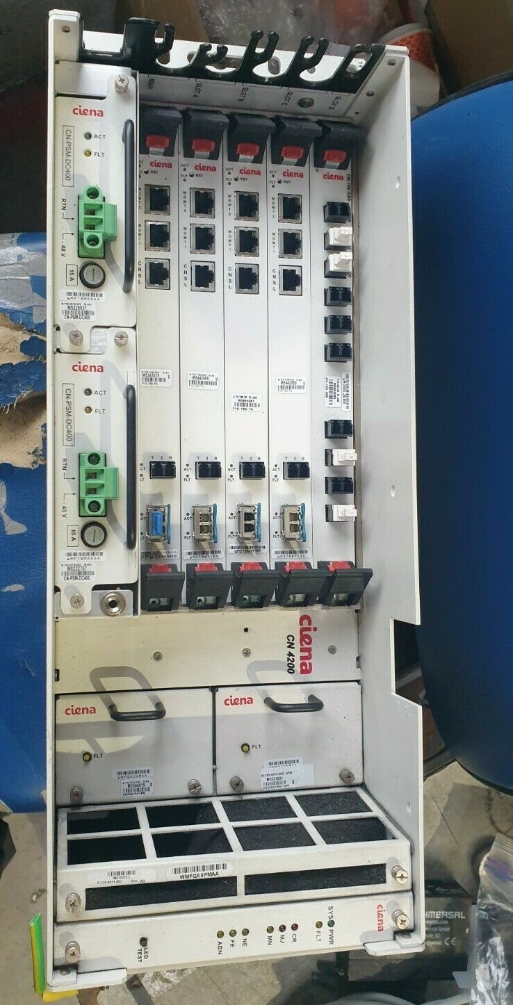 CIENA CN4200 CN4200-SDF-WE CHASSIS W/ CN-ALM-STD / B-720-0011-002 / X2 CN-FANTRA
