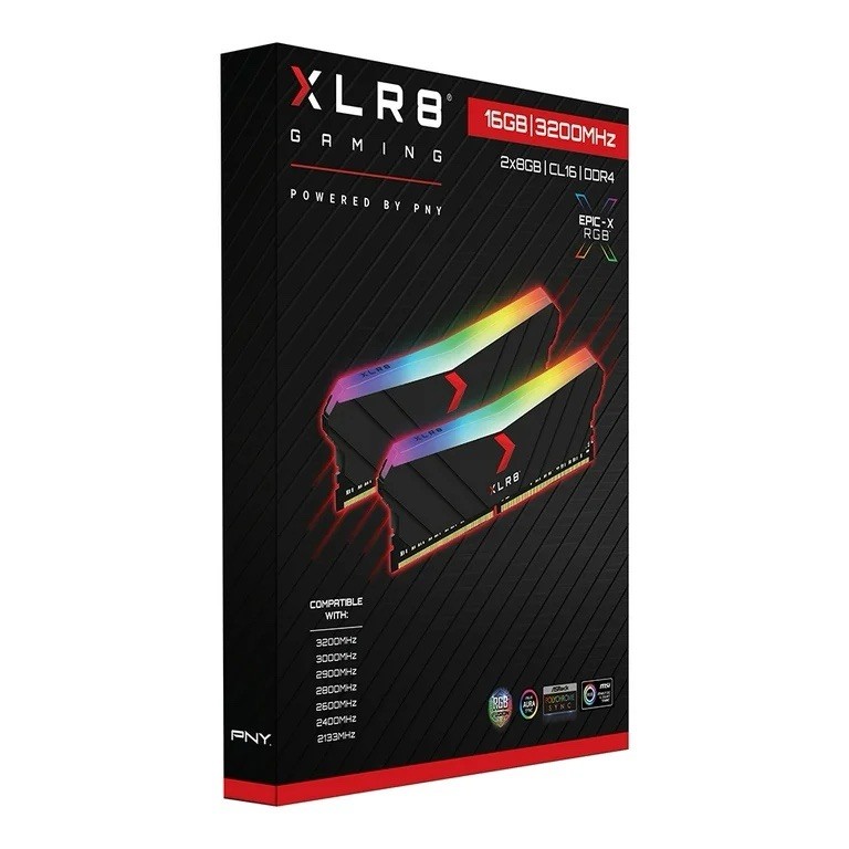 PNY XLR8 Gaming Epic-X RGB 32GB (2x16GB) DDR4-3200 PC4-25600 DIMM