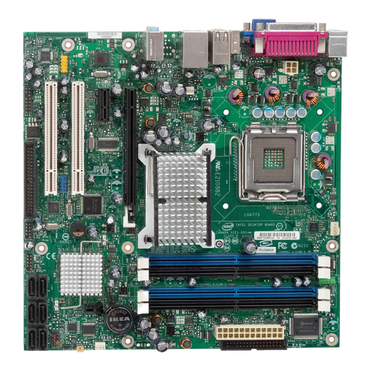 MOTHERBOARD Micro-ATX INTEL D41676-402 DQ965GF LGA775 DDR2 PCIe PCI