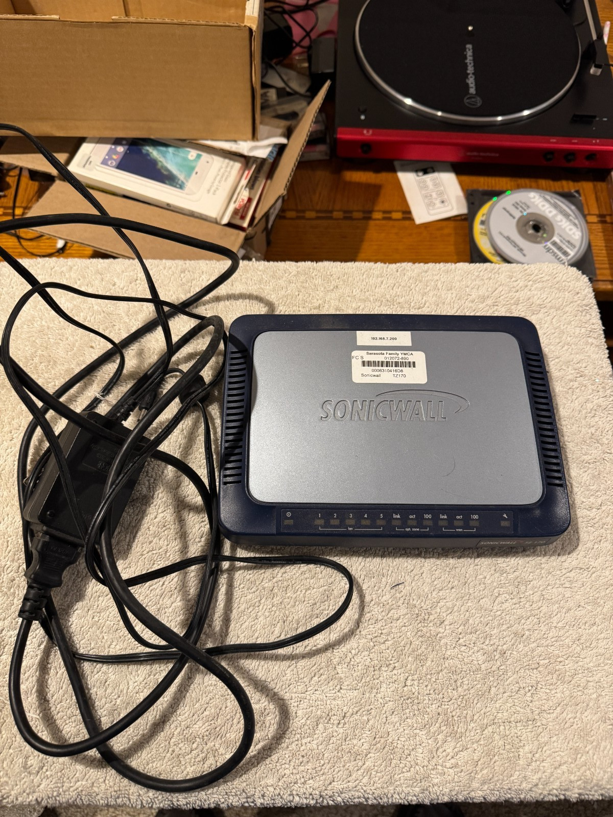 SonicWall TZ170 Router Firewall 25 Node - PARTS/REPAIR ONLY