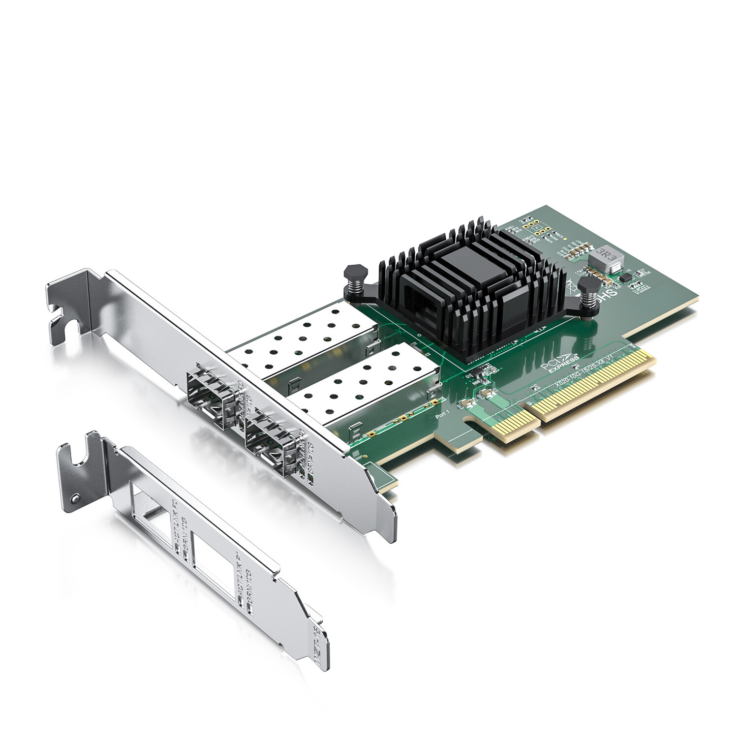 For Intel X520-DA2 w/ 82599EN Controller 10Gb Dual SFP+ to PCIe x8 Network Card