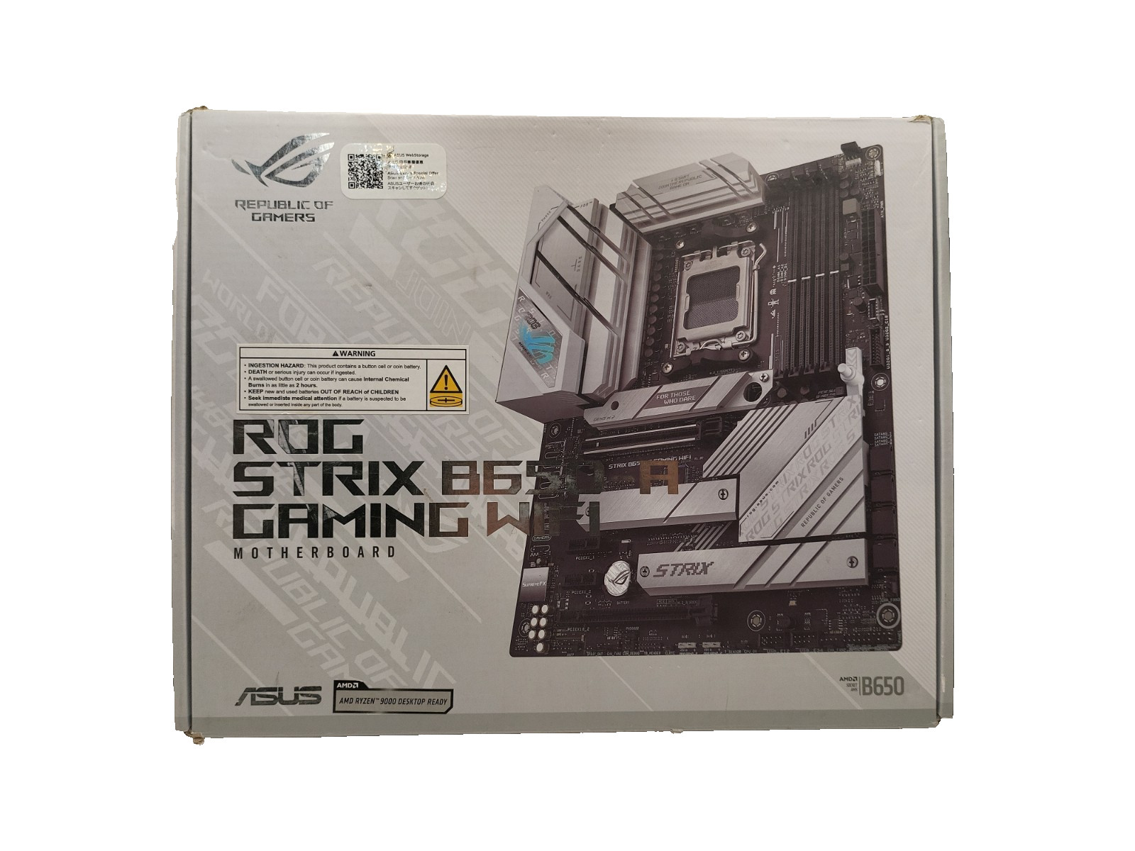 ASUS ROG STRIX B650-A Gaming Wifi AMD AM5 DDR5 ATX Motherboard - TESTED WORKING