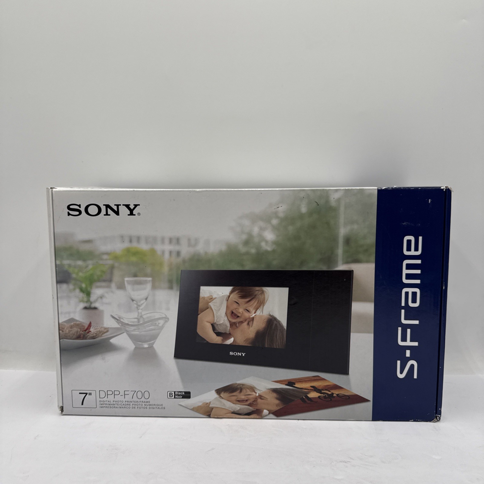 Sony S-Frame Digital Photo Printer/ Frame Black 7” DPP-F700 Digital Frame