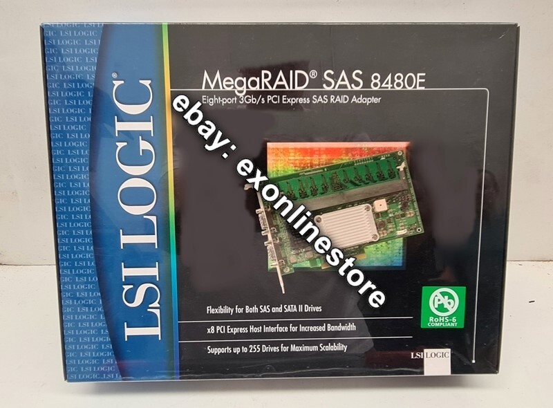 LSI00049-F - LSI Logic MegaRAID SAS 8480E Adapter Brand New