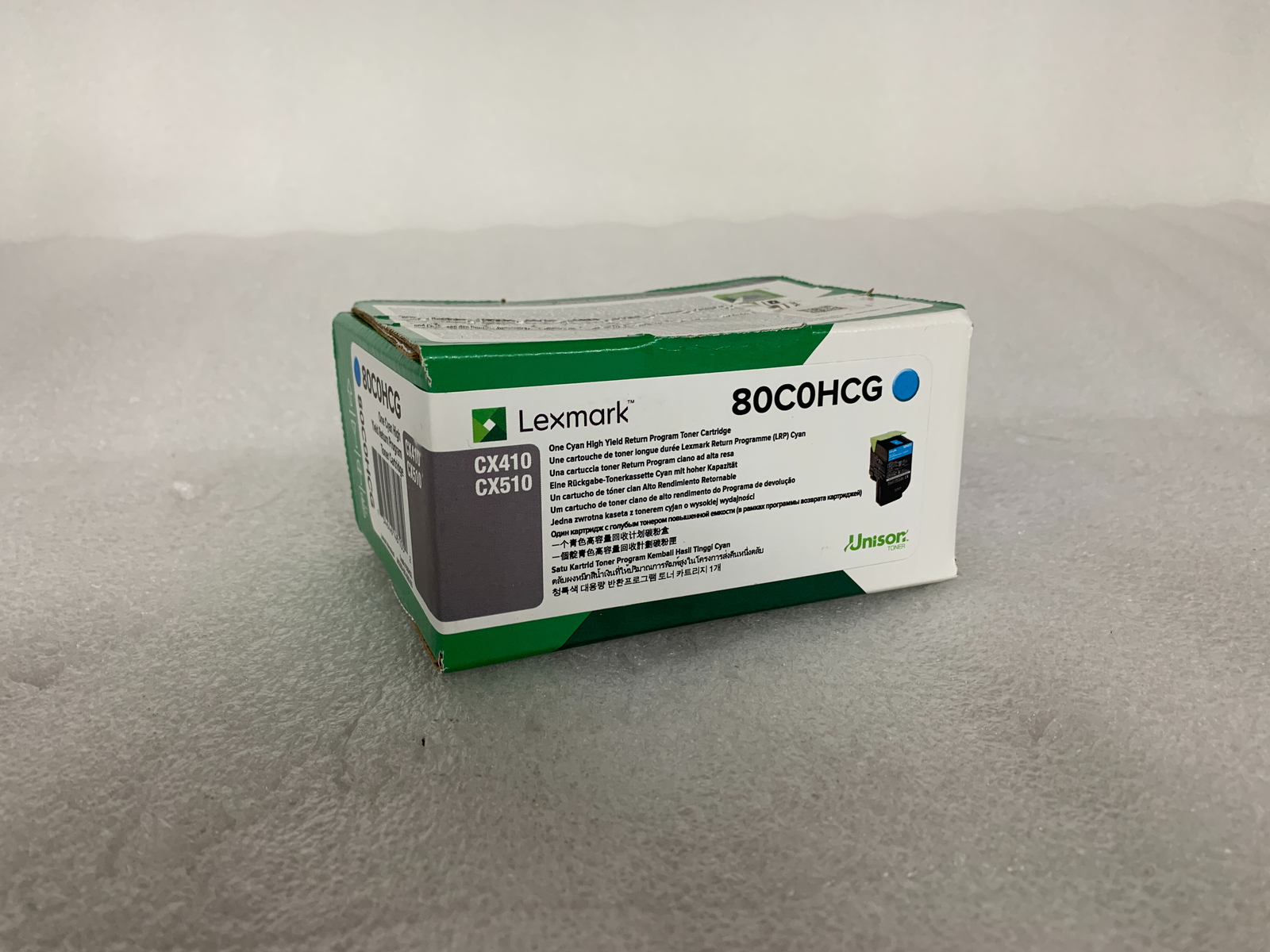 Lexmark CX410/CX510 Cyan High Yld Return Program Toner Cartridge 80C0HCG,80C1HC0
