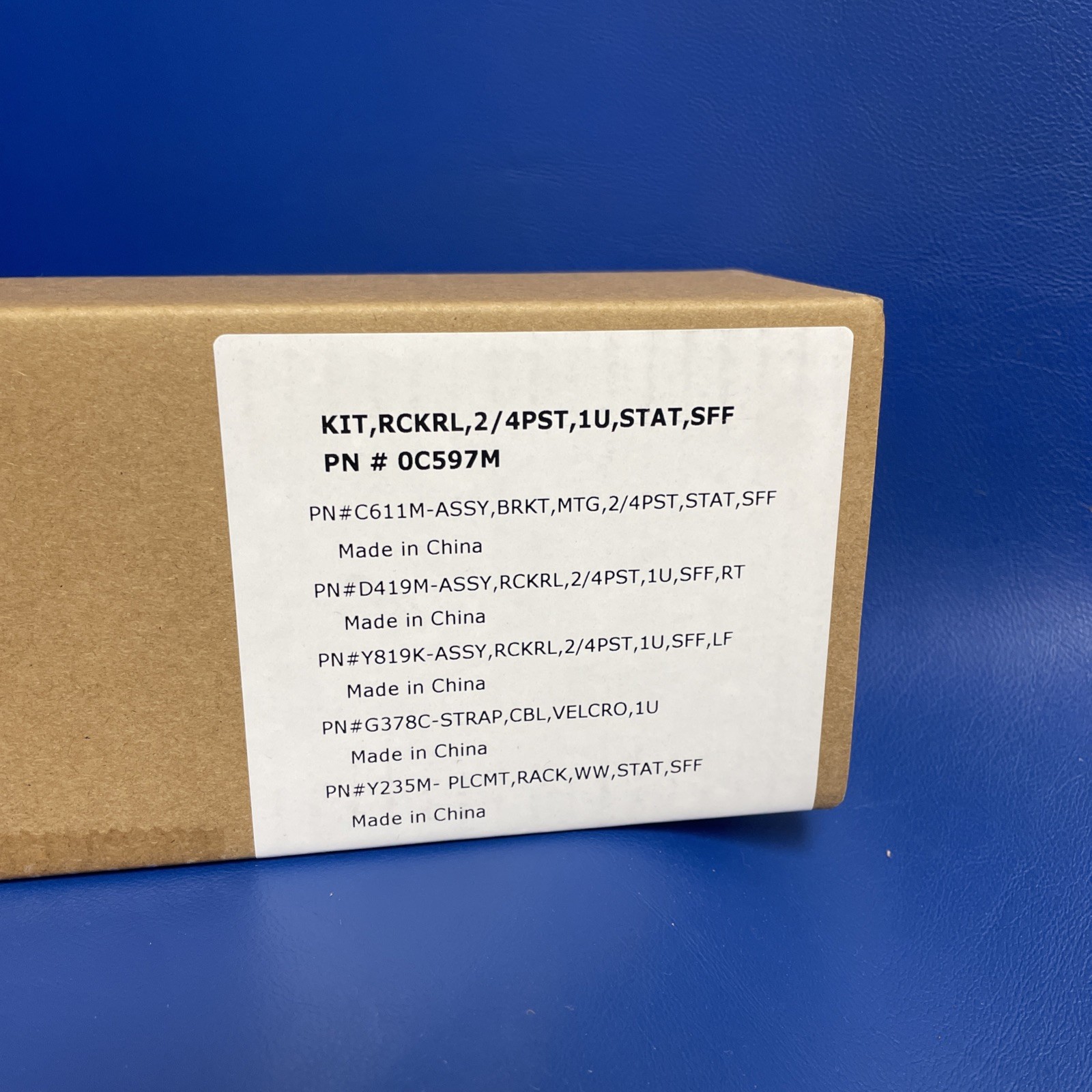 ORIGINAL Dell Rack Rails Kit RCKRL, 2/4PST, 1U, STAT, SFF PN