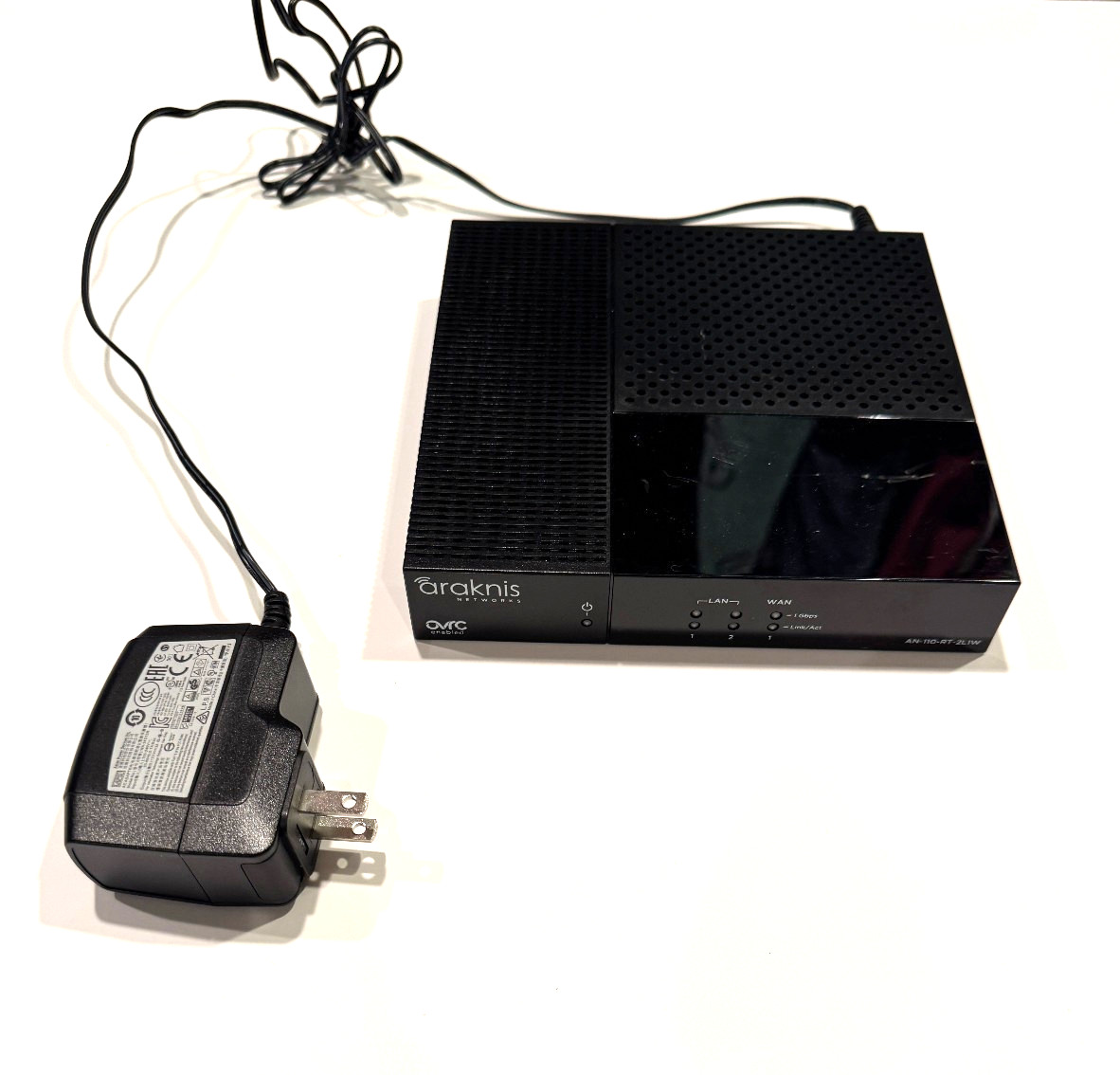 Araknis Networks Router Model #AN-110-RT-2L1W-WIFI w/ Power Adapter