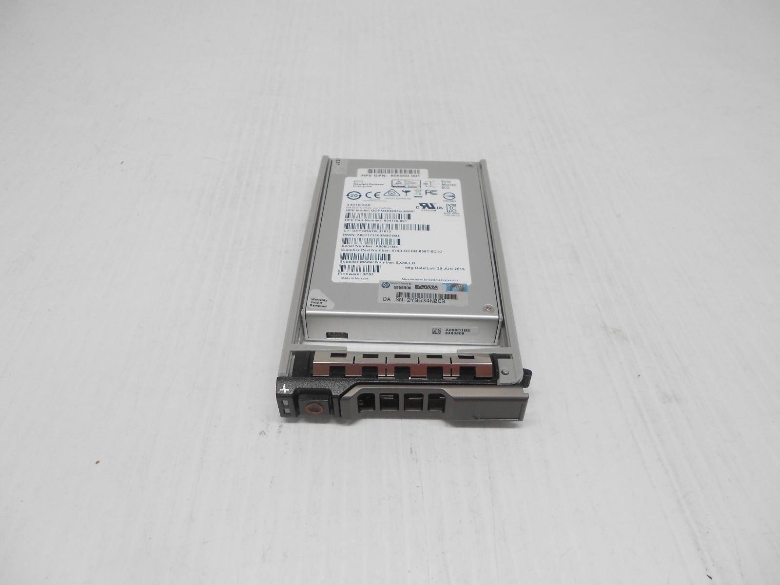 Sandisk 3.84TB SSD SAS 2.5" for dell Server Hard Drive R610 R710 R720 R730 4tb