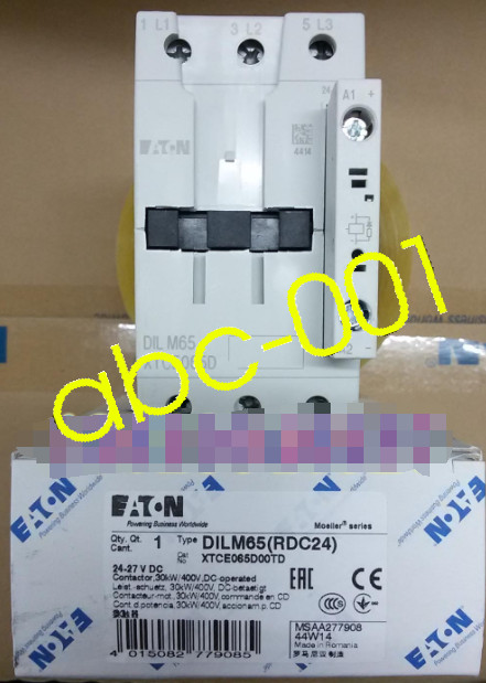 1PCS New Eaton Moeller DILM65 RDC24 XTCE065D00TD DC Contactor 24VDC Brand
