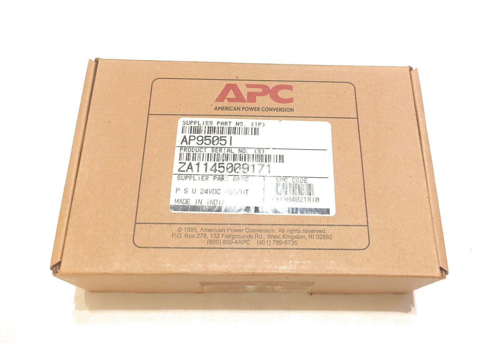 APC AP9505I Power Supply 24VDC