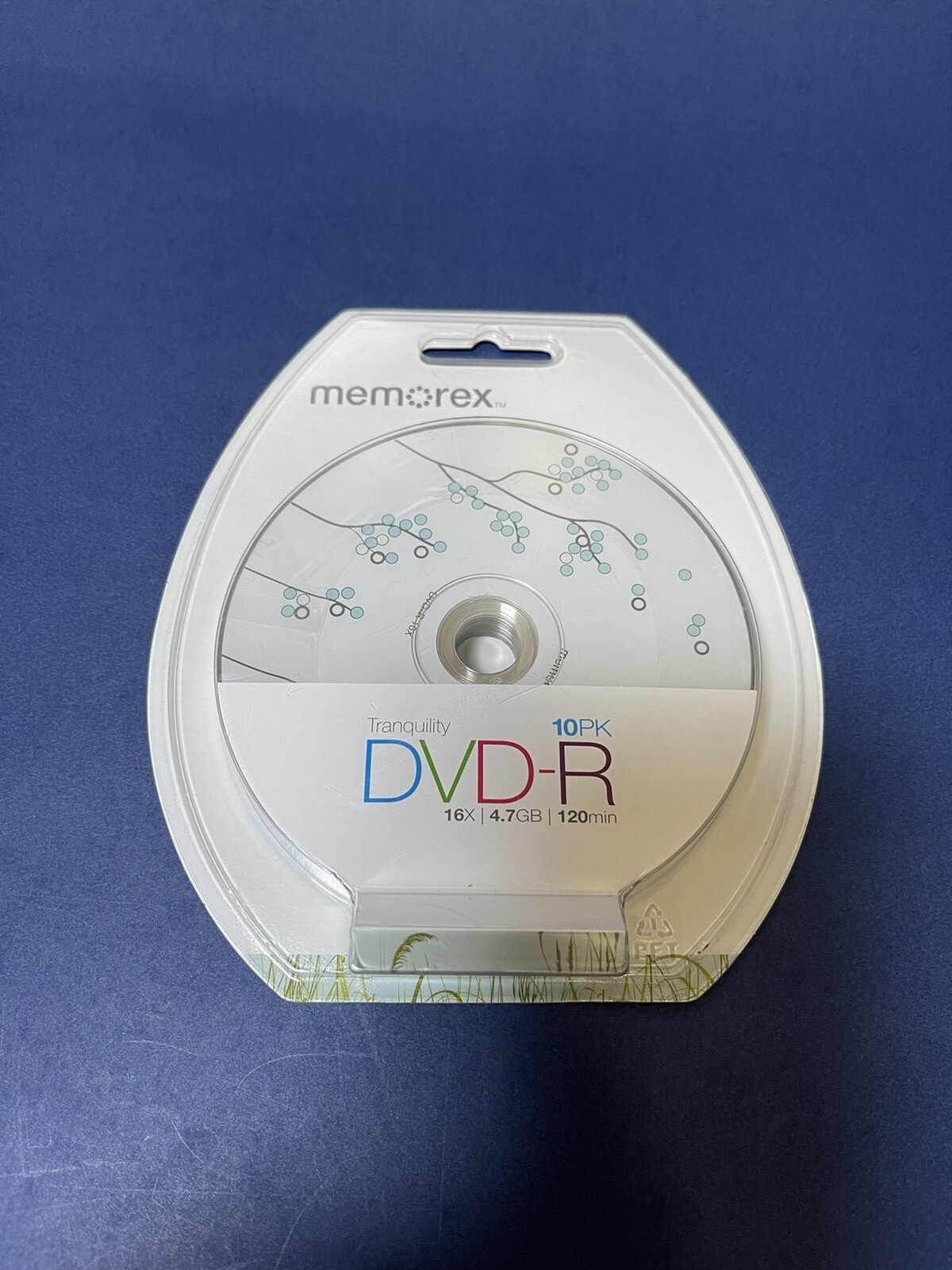 10PK Memorex Recordable DVD-R Tranquility - 16x - 4.7GB - 120min Sealed Package