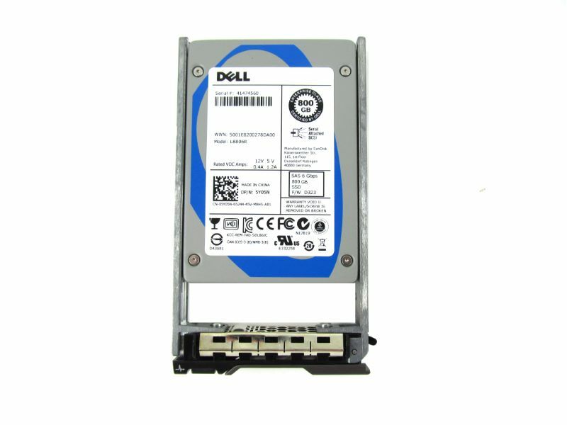 5Y05N Dell Sandisk 800GB SLC 6Gb/s SAS 2.5" Solid State Drive 05Y05N LB806R