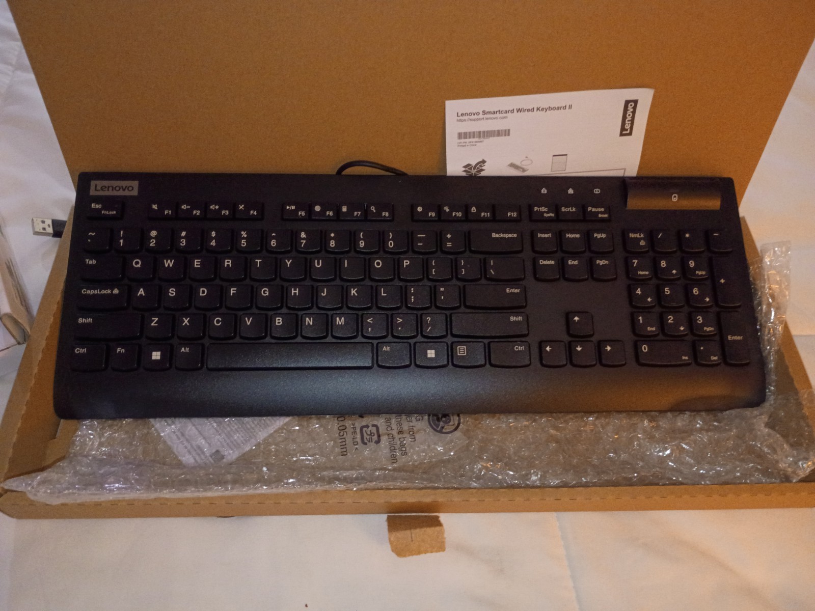 Lenovo Smartcard Wired Keyboard II - US English (KB8319U)New in Box 