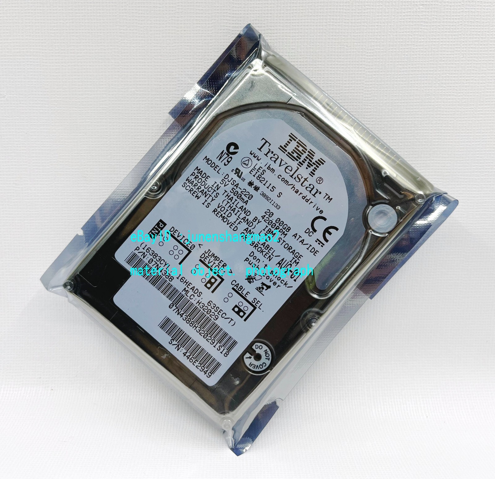 Hitachi IBM DJSA-220 20GB 4200RPM IDE 2.5'' Interface Industrial Hard Drive