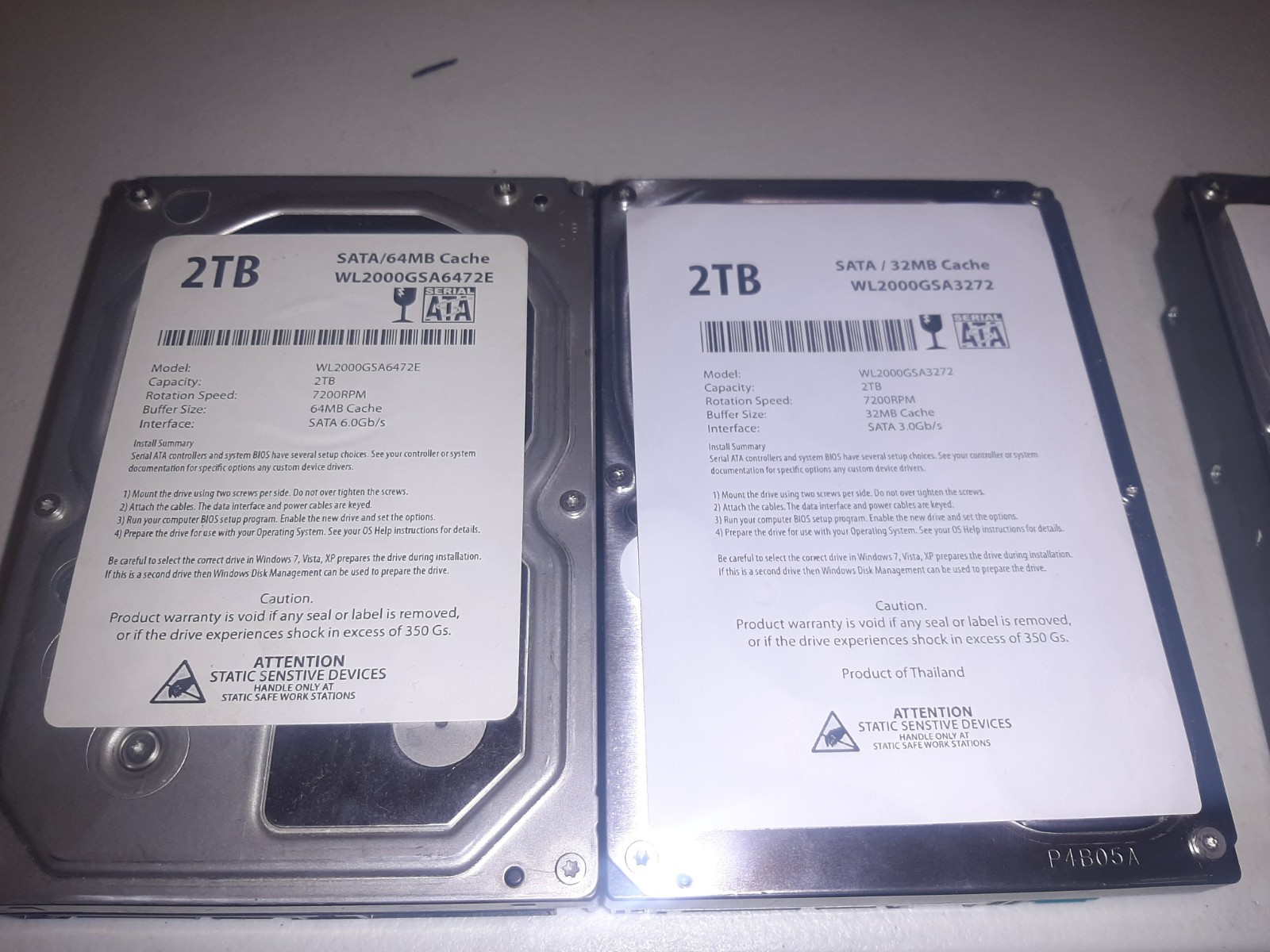 Hitachi HGST 4TB (2 x 2TB) SATA 6.0Gb/s 3.5" 7200RPM 64MB HDD