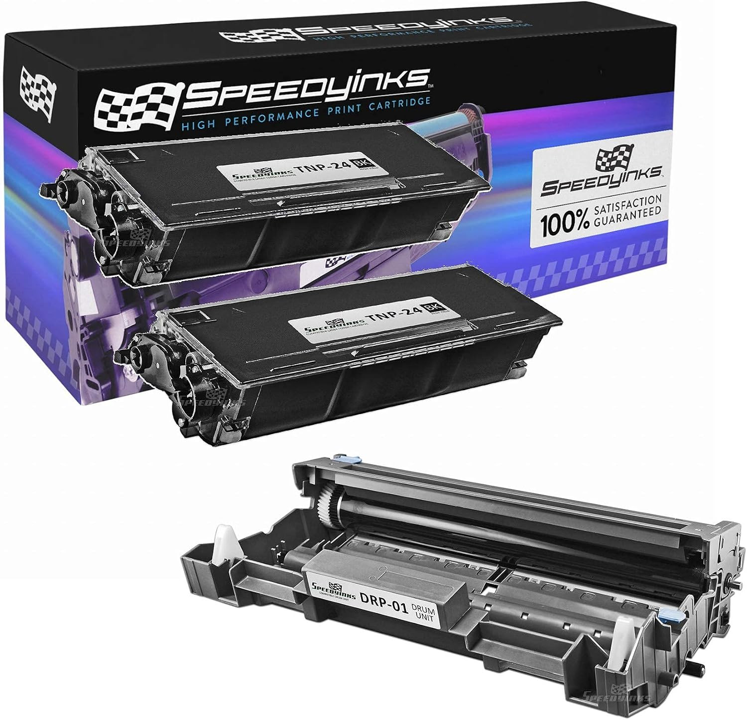 Compatible Toner/Drum Replacement for Konica Minolta (Black 3-Pk)