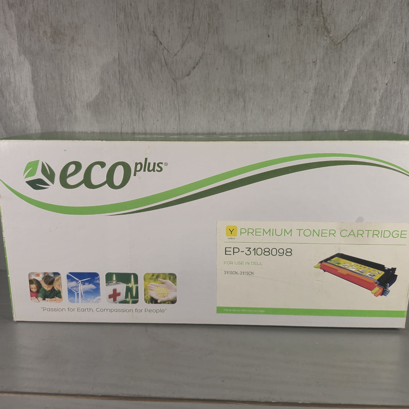 Dell Eco Plus Premium Yellow Non-OEM Toner Cartridge EP-3108098 New Sealed
