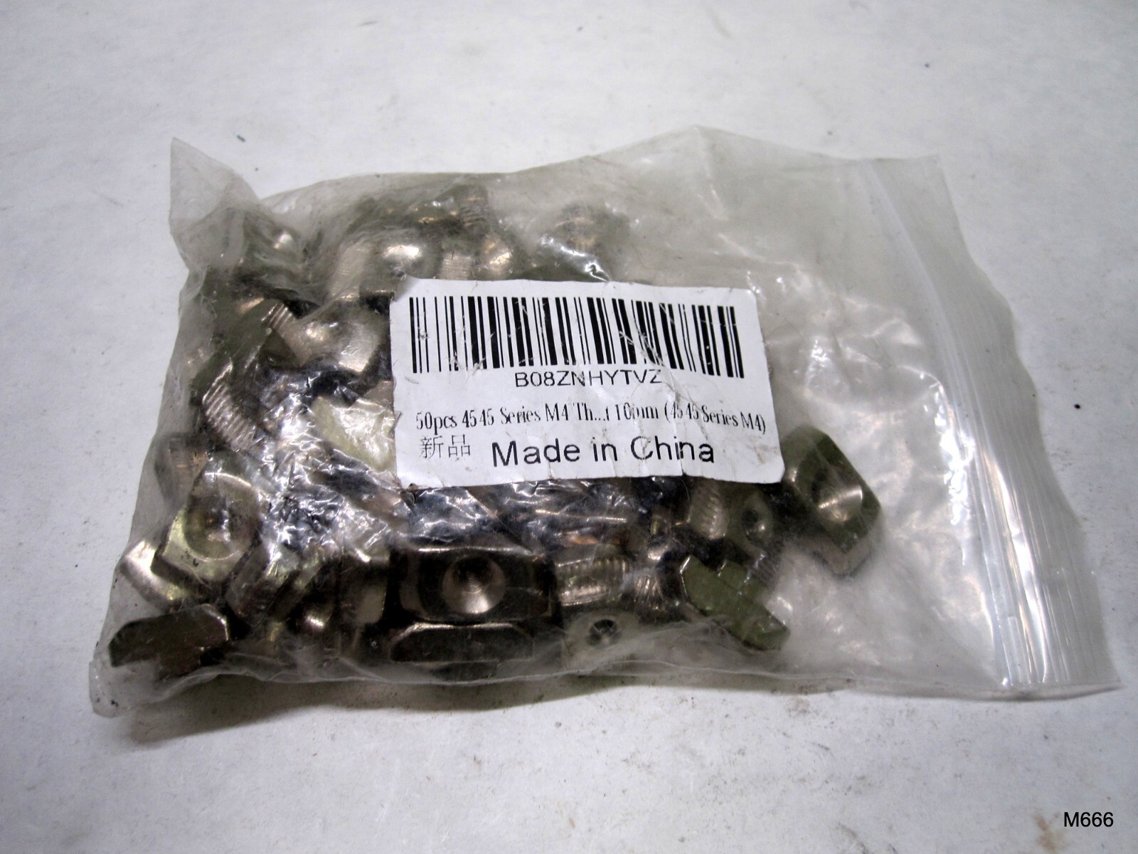 50-QTY M4 Slide-in Nuts for 4545 T-Slot Aluminum Profile For CNC 3D Printer
