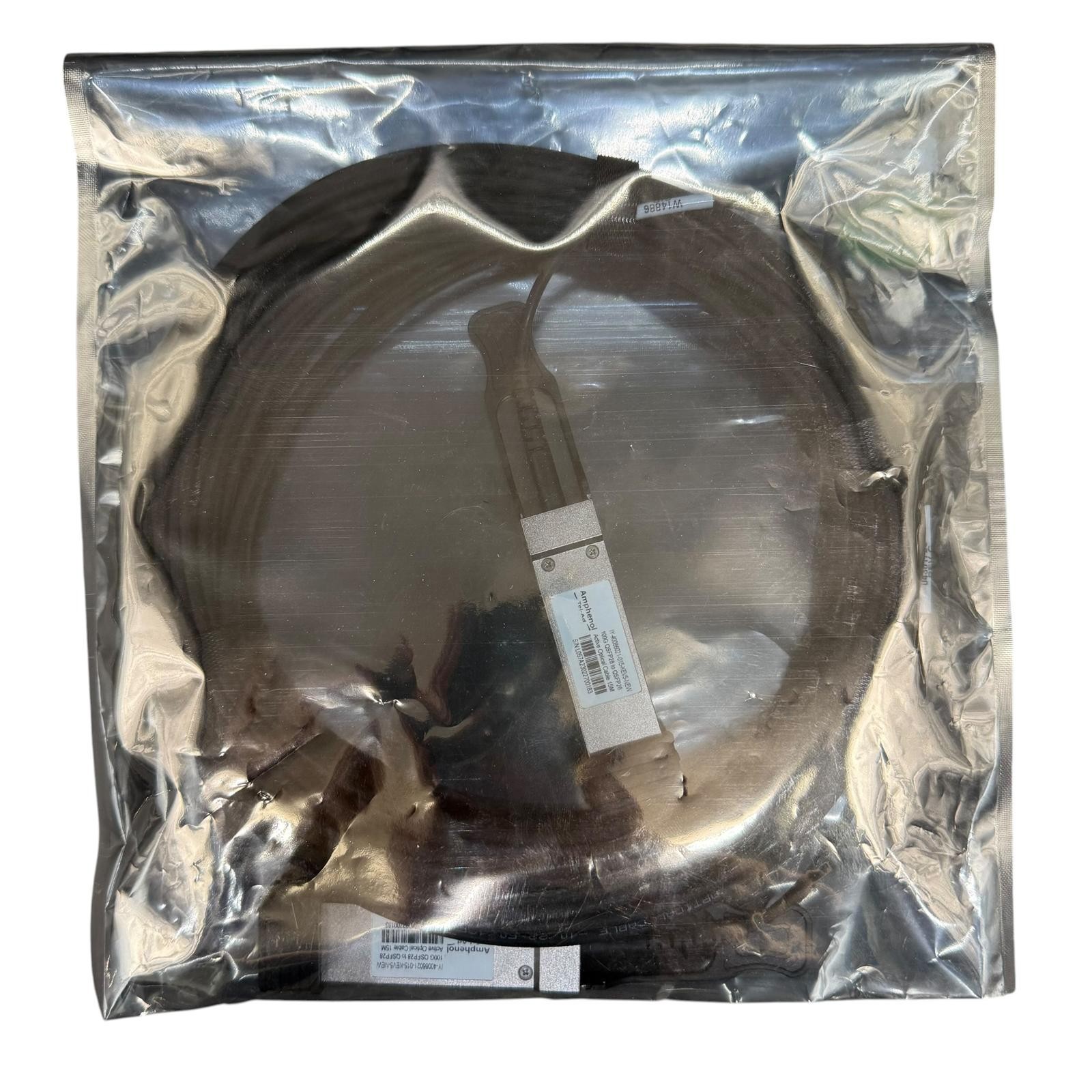 AMPHENOL IY-40086021-015 100G QSFP28 TO QSFP28 ACTIVE OPTICAL CABLE 15M 