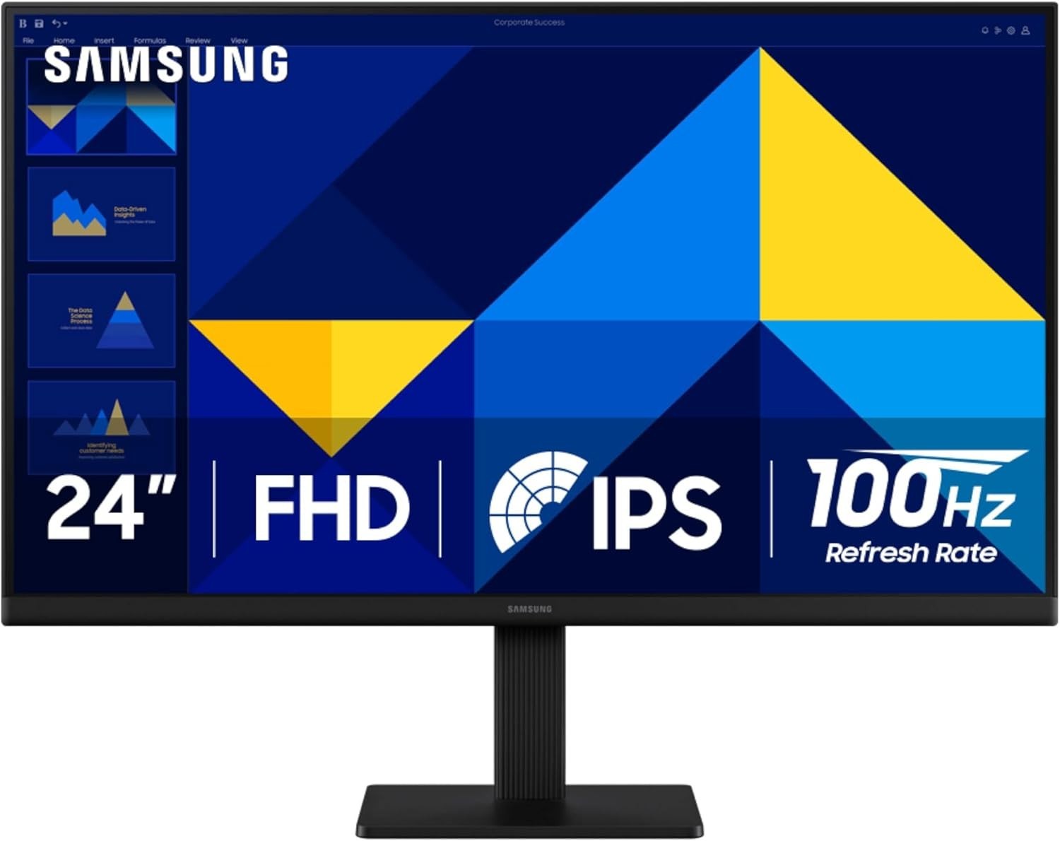 Samsung 24" (S30GD) Essential Monitor with IPS Panel and Tilt Only Stand, 100Hz