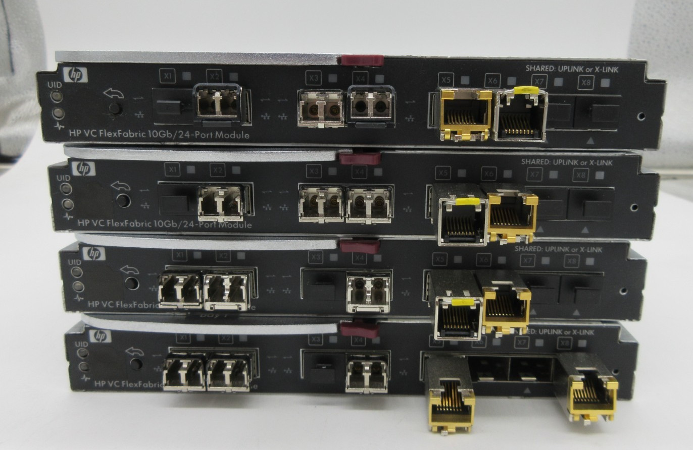 LOT OF 4 HP BLc VC FlexFabric 10GB 24 Port Module 571956-B21