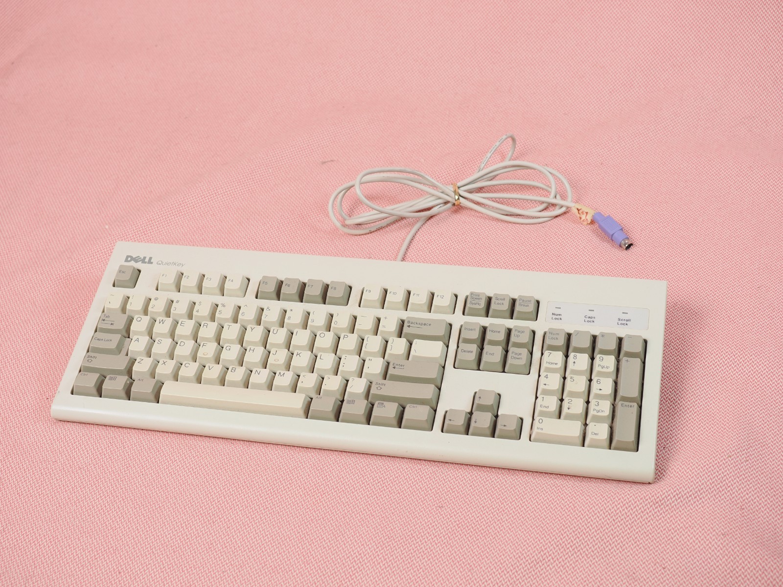 Dell QuietKey SK-8000 Wired PS/2 Keyboard 035KKW