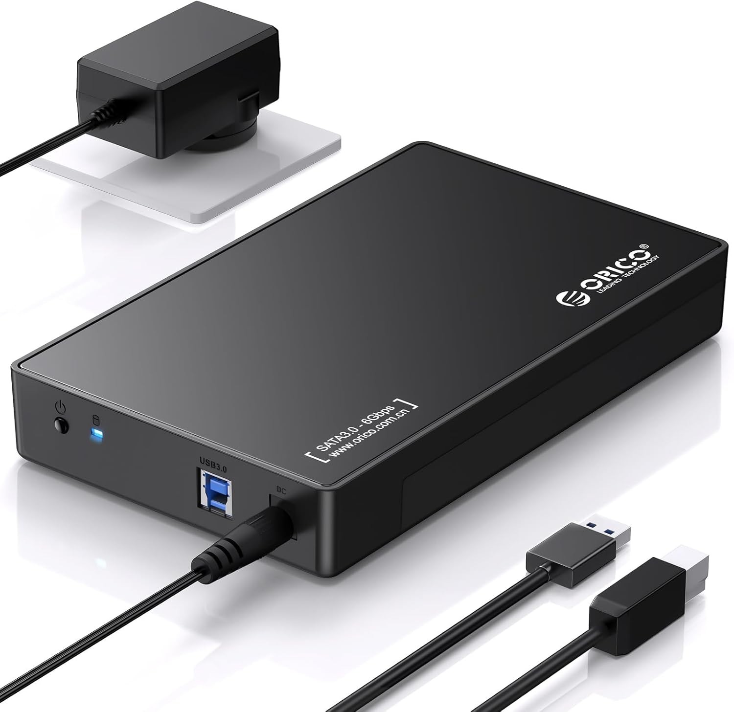 ORICO USB 3.0 External Hard Drive Enclosure for 3.5/2.5 Inch Black 