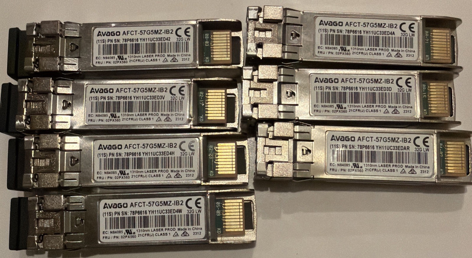 Lot Of 7x Avago Afct-57g5mz-ib2