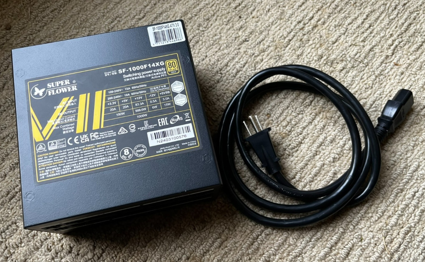 Super Flower SF-1000F14XG LEADEX VII XG 1000W Power Supply Internal - 120 V AC