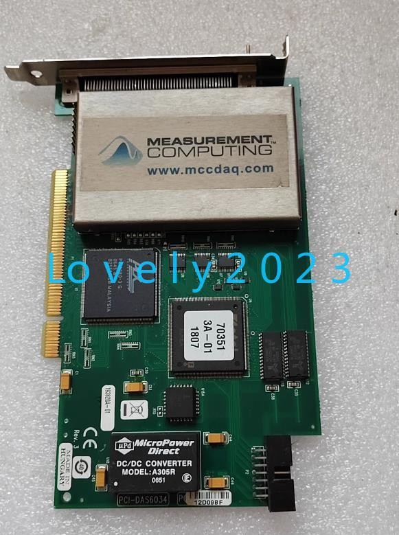 1pc used MEASUREMENT COMPUTING PCI-DAS6034 Acquisition Card