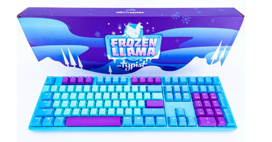 MK Typist Fullsize Frozen Llama TTC SPEED SILVER PBT RGB - Ships Same Day
