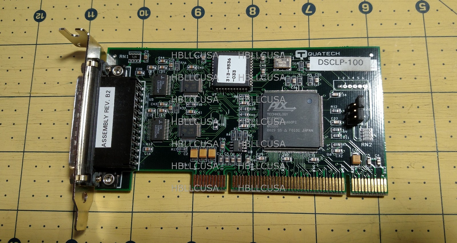 Quatech DSCLP-100 RS-232 Async 2-port Comm Adptr 930-3103-01B IBM 31P7226 Unused