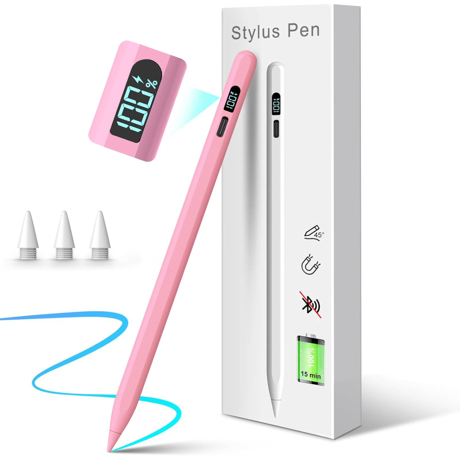 Stylus Pen for iPad 2018-2026, Pencil for Apple iPad 11th A16/10/9/8/7Gen,Air M4