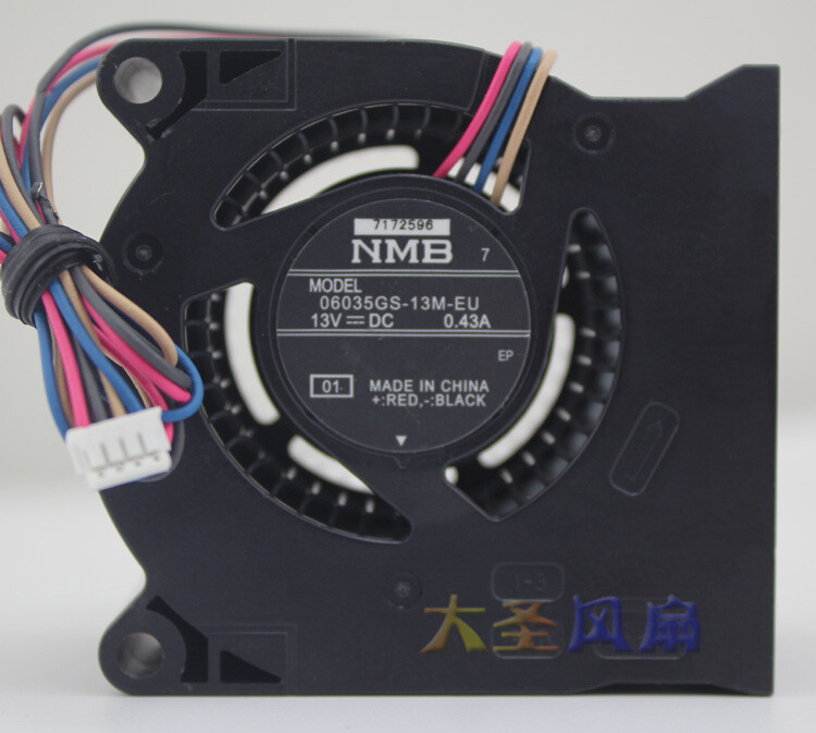  NMB 06035GS-13M-EU DC 13V 0.43A 4-wire turbo cooling fan