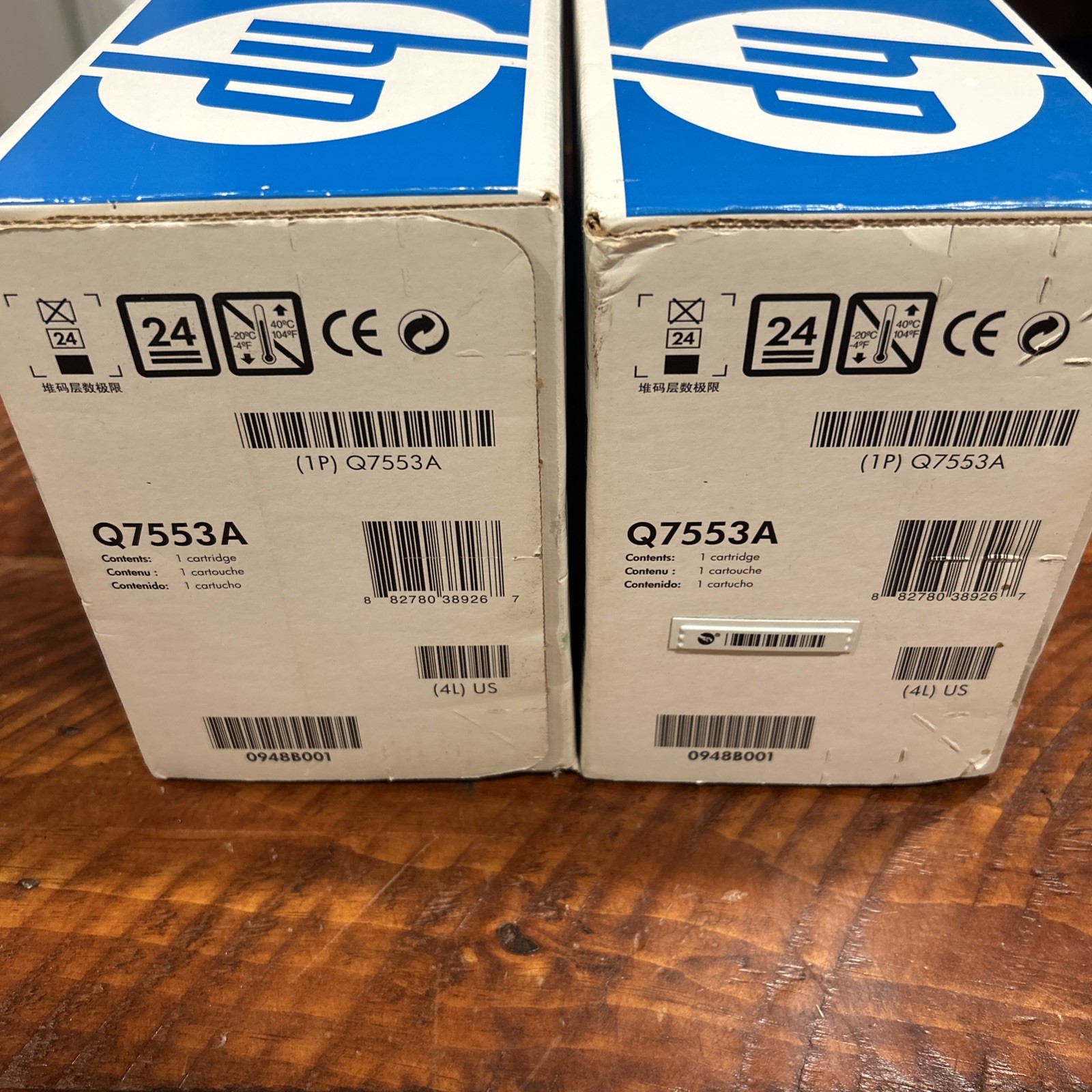 *QTY 2* NEW SEALED Genuine Q7553A (53A) Toner Print Cartridge HP Laserjet