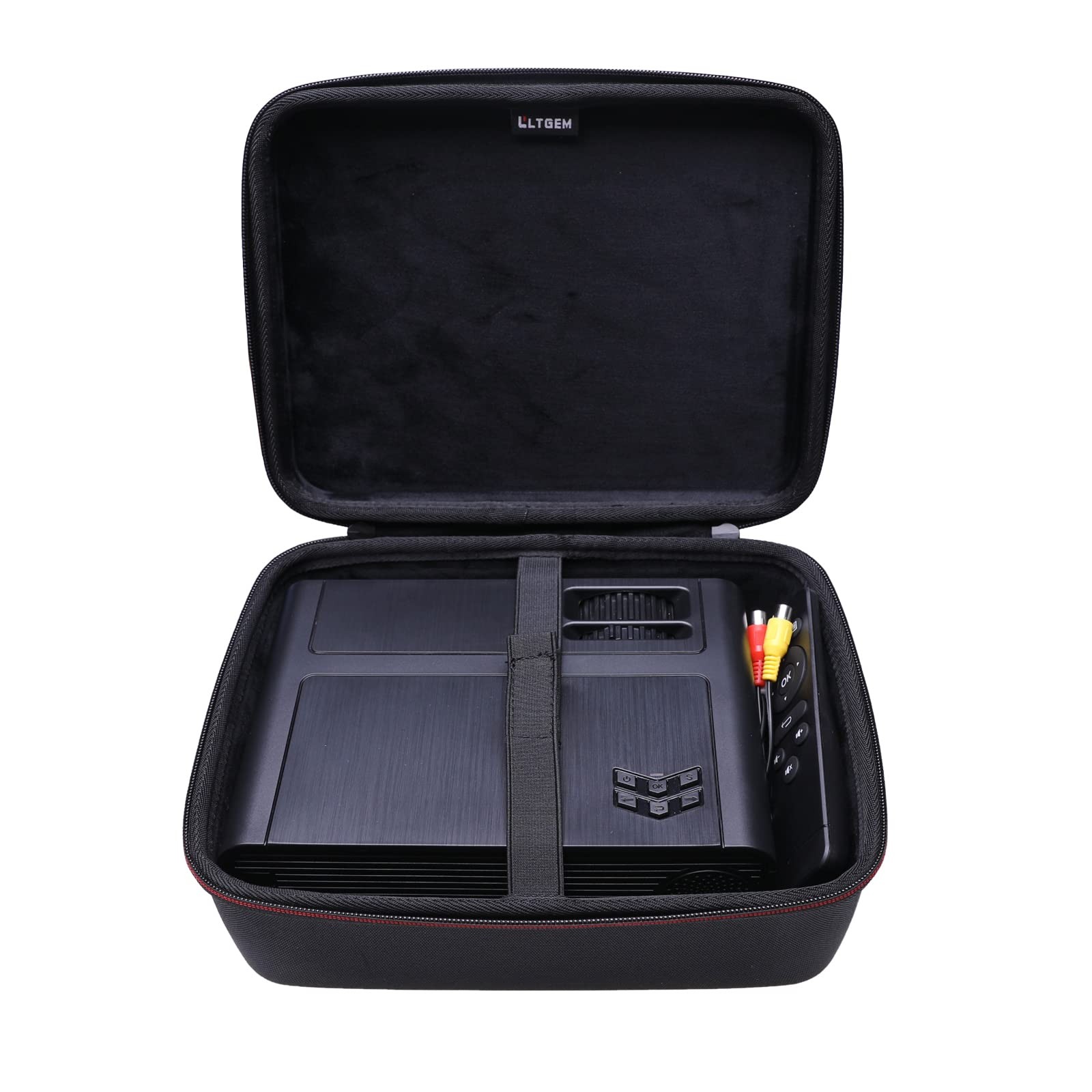 LTGEM Projector Case Compatible with Aurzen EAZZE D1 / 10.3"x7.5"x3.5", Black